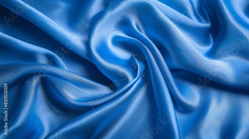  A tight shot of a blue fabric showcases an intricate, undulating texture in its center Soft to touch, this fabric appears ideal for creating plush ornaments (43 tokens