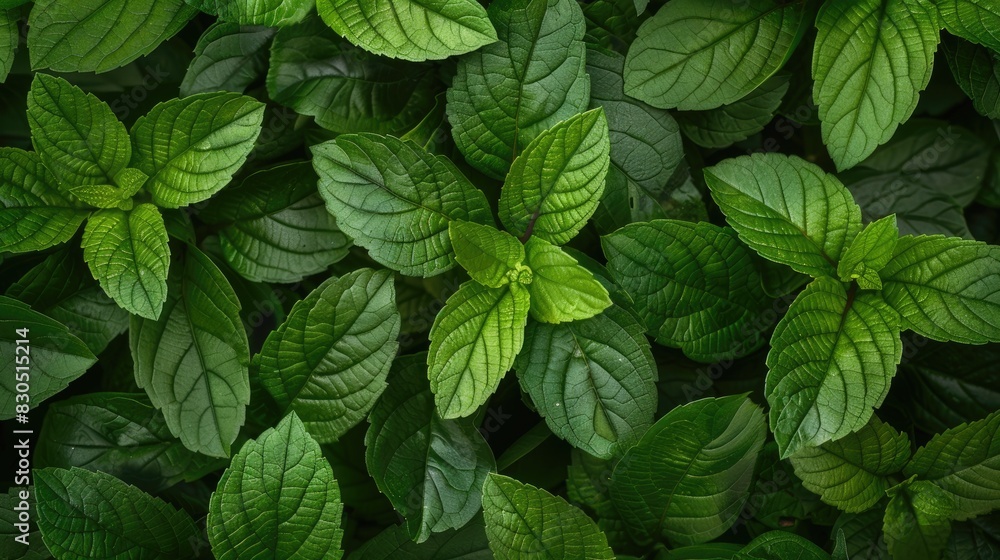 Texture of Polyscias scutellaria s green leaves Texture of Polyscias scutellaria s green leaves