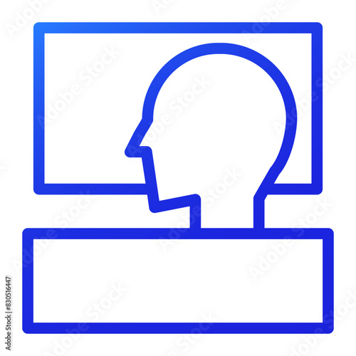 sleep can be blissful blue gradient style icon