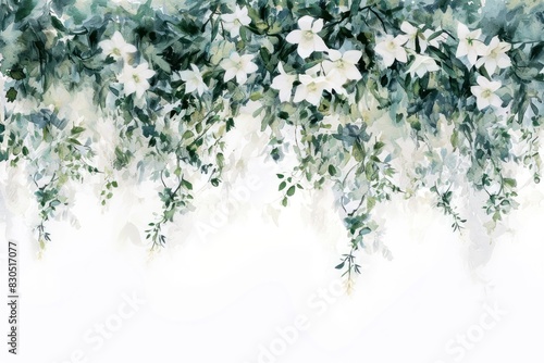 White flowers outdoors pattern nature. photo