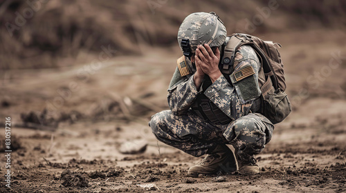 american soldier depressed ptsd anxiety