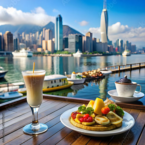 hong kong building cocktail coffee seafood vanilla hotal view