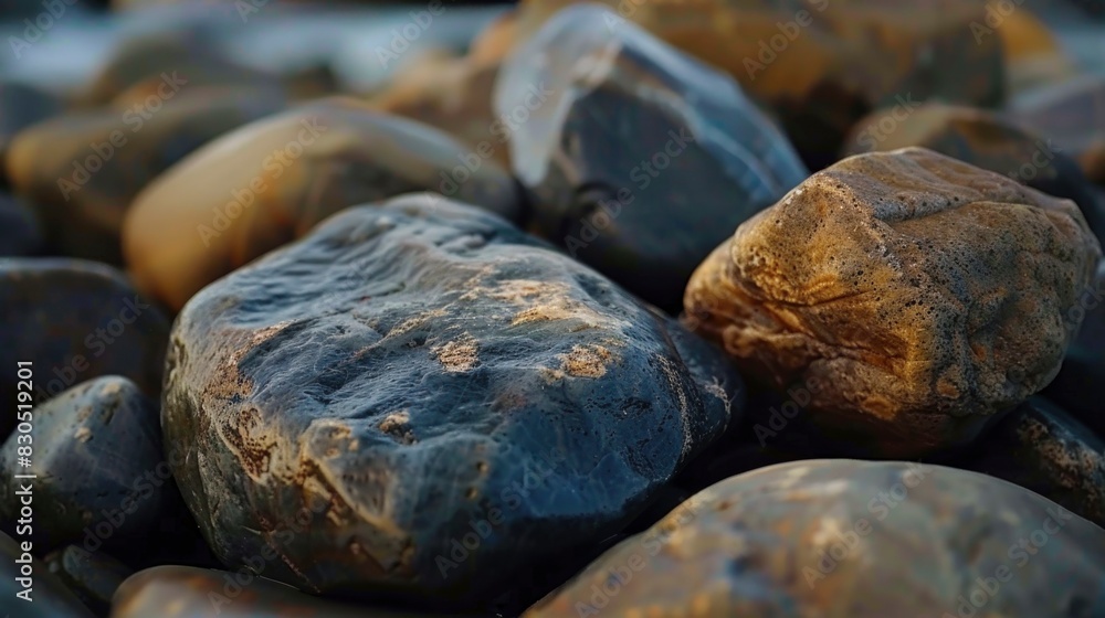 a close up picture of granite or black stones a close up picture of granite or black stones