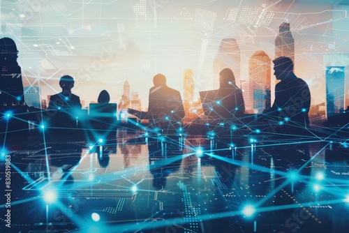 Wallpaper Mural Business communication and connection  Torontodigital.ca