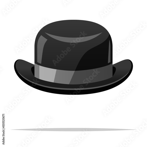 Bowler hat vector isolated illustration
