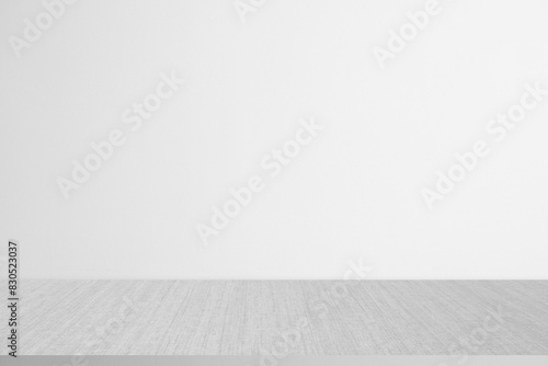 Wall interior background  studio and backdrops show products.with shadow from window color white and grey. background for text insertion and presentation product 