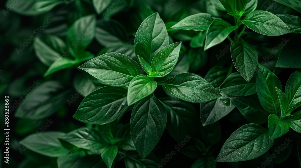 A close-up of a green plant with numerous leaves atop and below, specifically the undersides of the leaves A close-up of a green plant with numerous leaves atop and below, specifically the undersides of the leaves