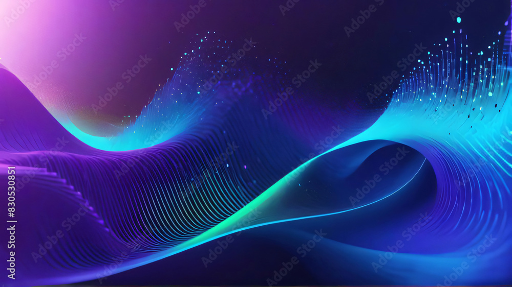 Futuristic random digital purple and blue color dots dark cyberspace abstract background Futuristic random digital purple and blue color dots dark cyberspace abstract background