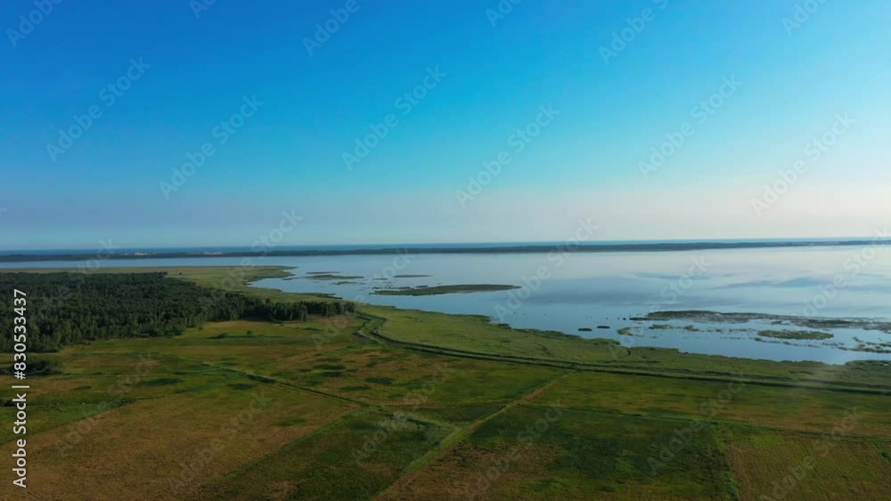 Stunning Aerial View of Slovansky Slowinski National Park Near Gdansk Gdynia, Poland. 4K Drone Stunning Aerial View of Slovansky Slowinski National Park Near Gdansk Gdynia, Poland. 4K Drone