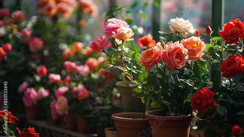 Wallpaper Mural Colorful roses Torontodigital.ca
