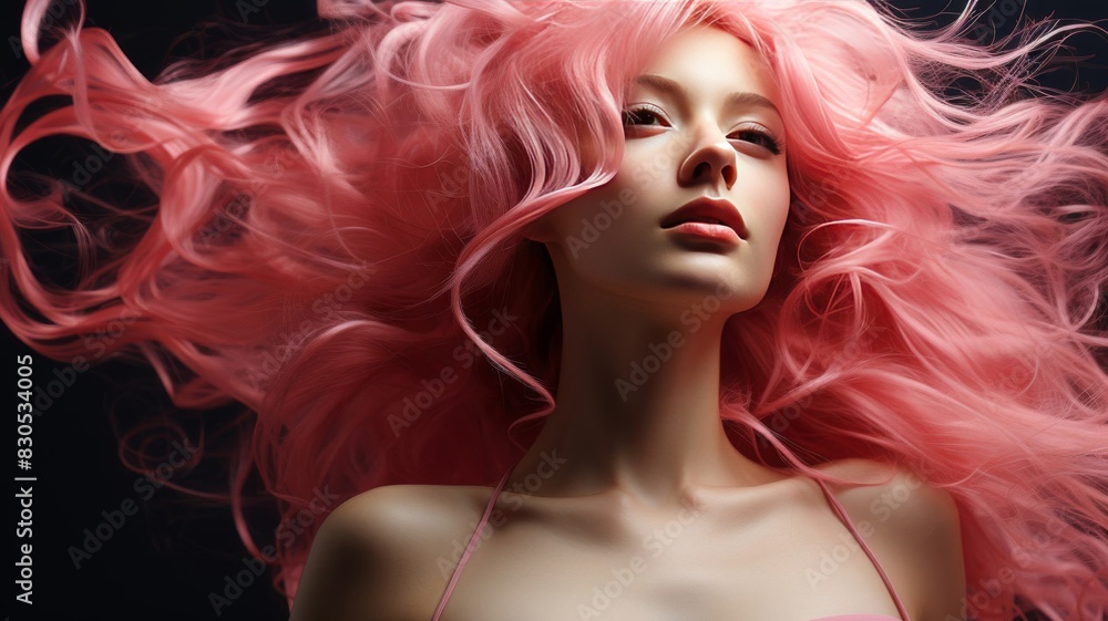 Fototapeta premium woman with hair