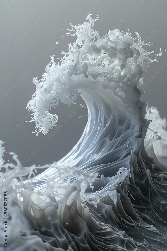 Write about the undulation of waves and its metaphorical meaning