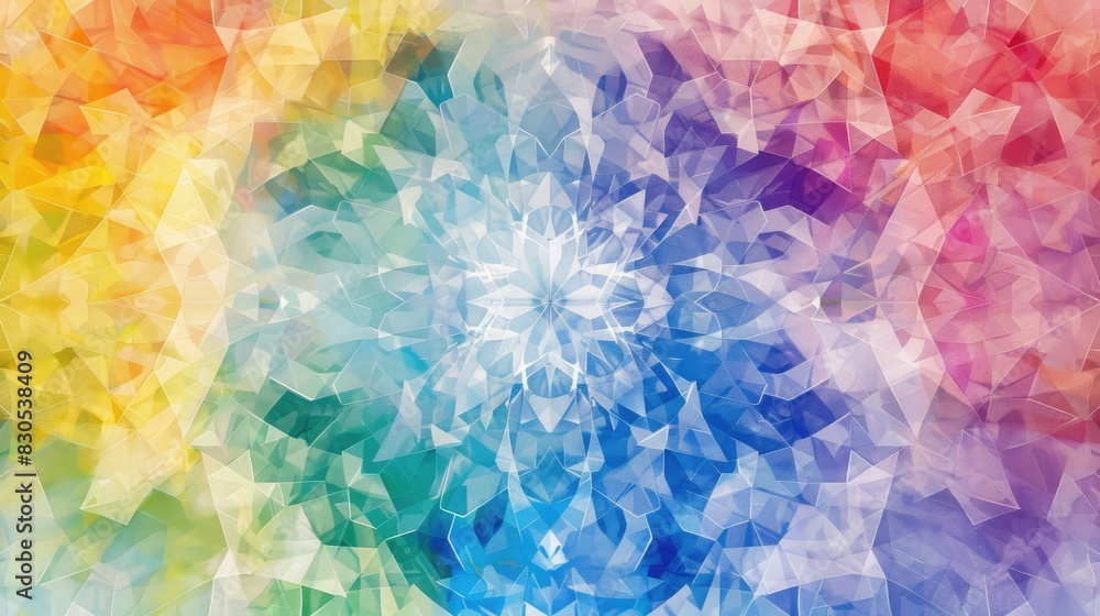 Fototapeta premium Background with a variety of colors creating a kaleidoscope effect