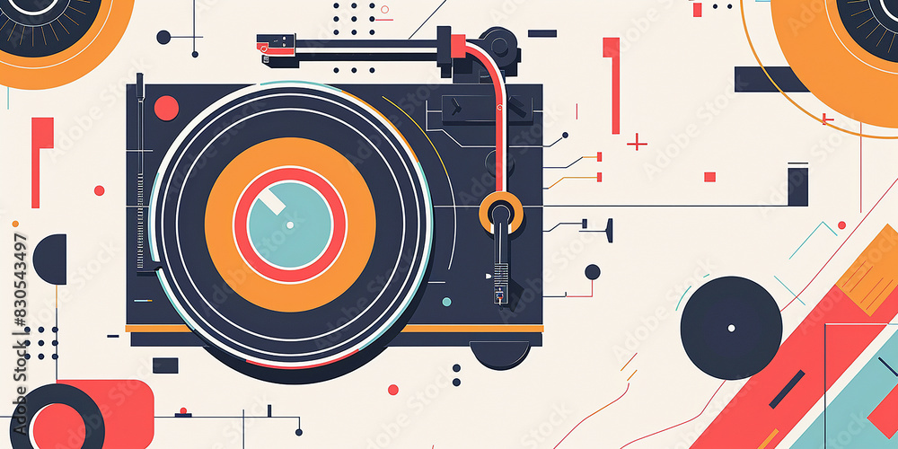 PopArt-style musical colour backgrounds. AI generative. PopArt-style musical colour backgrounds. AI generative.