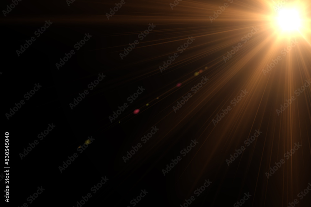 sunlight lens flare effects on black background sunlight lens flare effects on black background
