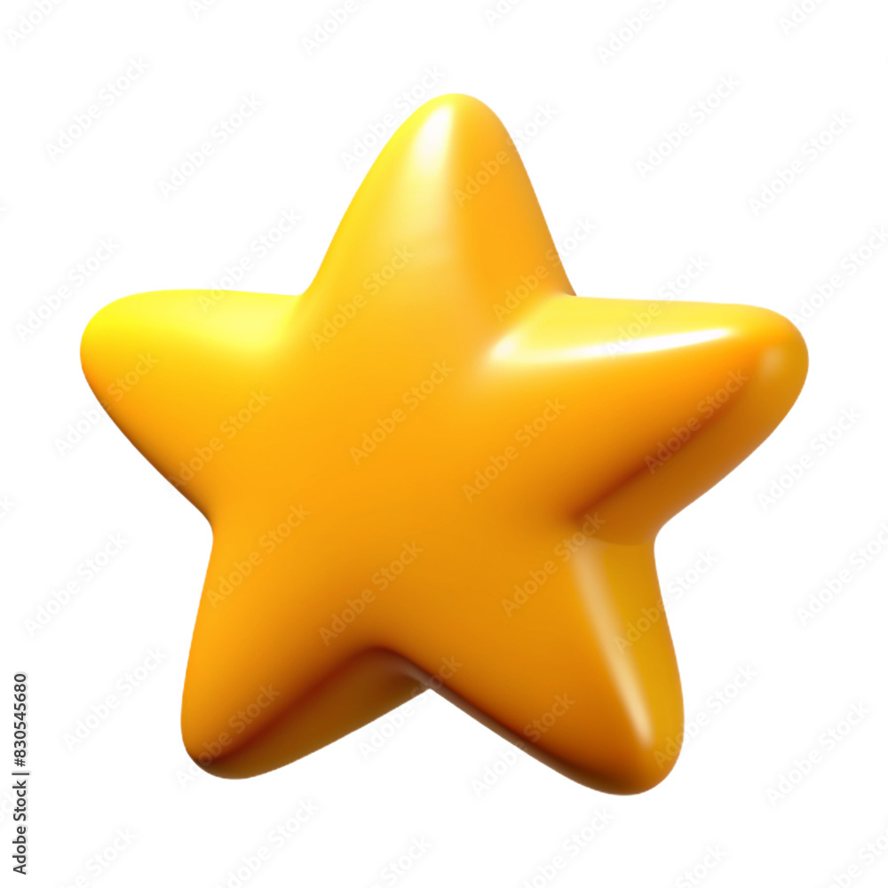 yellow star 3D rendering cute cartoon yellow star 3D rendering cute cartoon