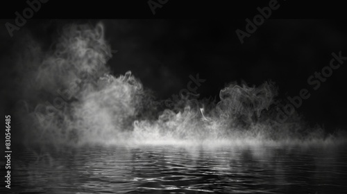 Mysterious Smoke over Water, Generative AI