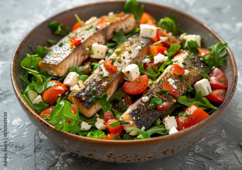 Fresh Mediterranean Salad for Healthy Eating Generative AI Fresh Mediterranean Salad for Healthy Eating Generative AI