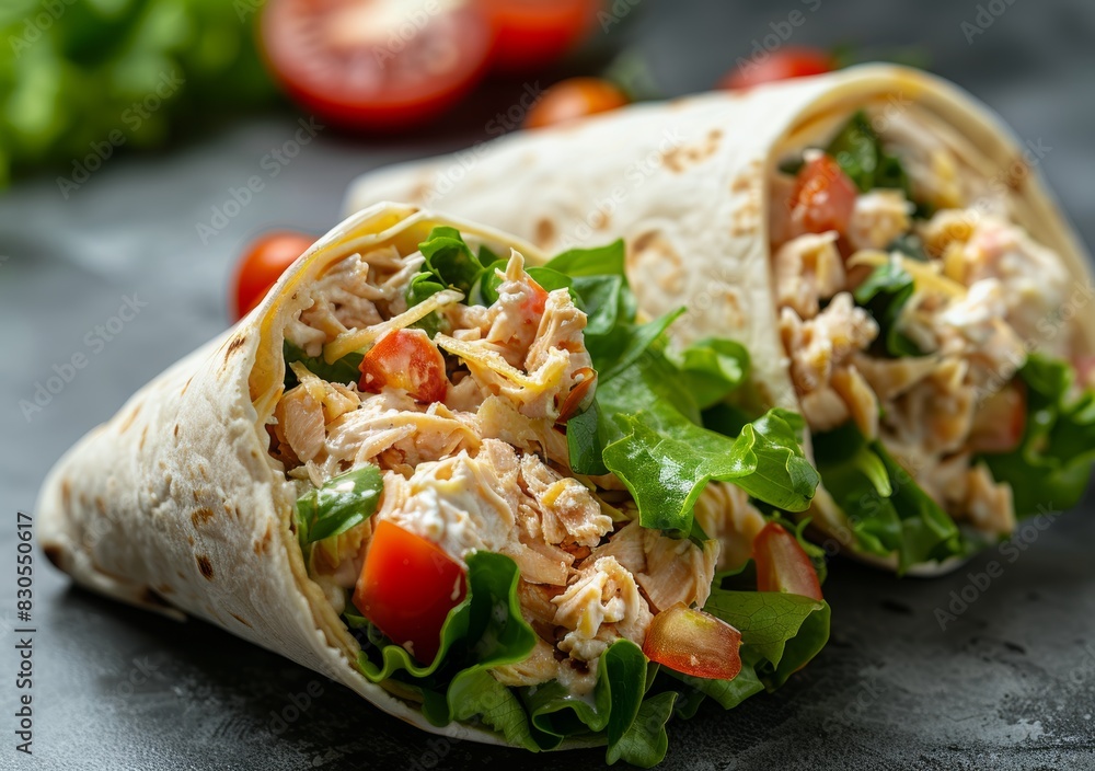 Fresh Tuna Wraps for a Healthy Lunch Generative AI Fresh Tuna Wraps for a Healthy Lunch Generative AI