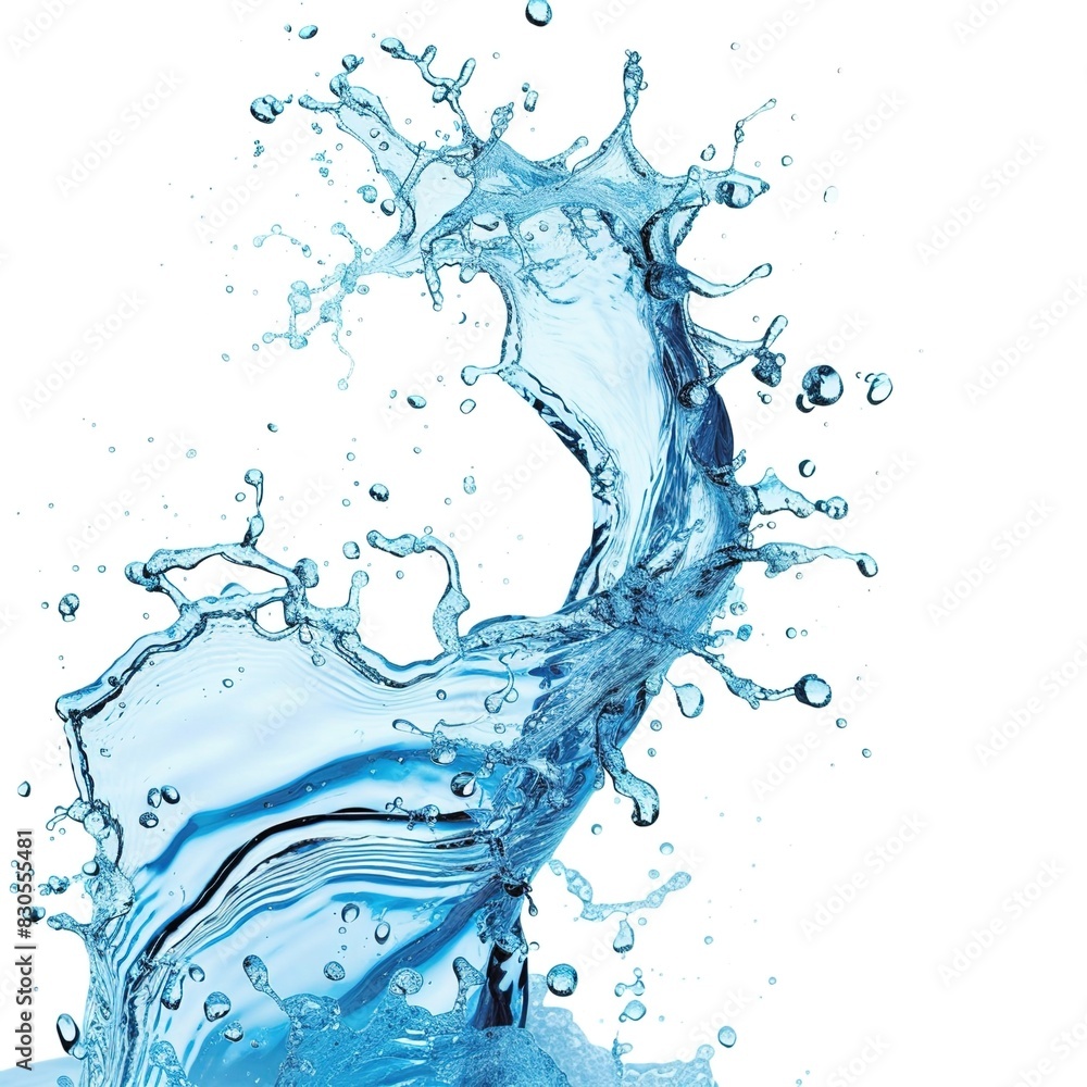Obraz premium water splashing illustration