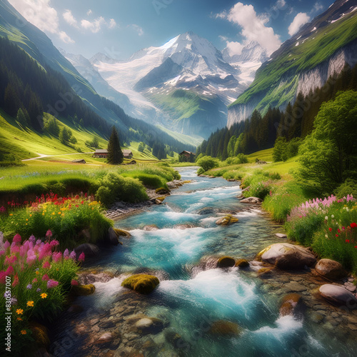 River in mountains