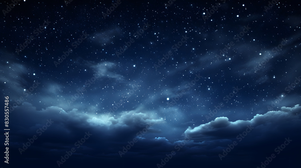 Digital dark blue sky nebula abstract graphic poster background Digital dark blue sky nebula abstract graphic poster background