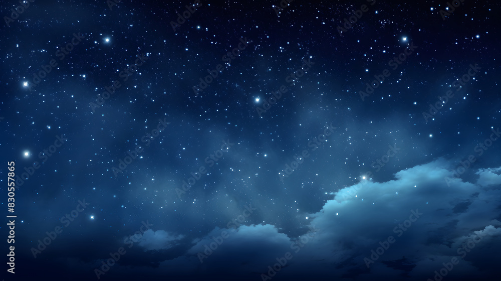 Digital dark blue sky nebula abstract graphic poster background Digital dark blue sky nebula abstract graphic poster background