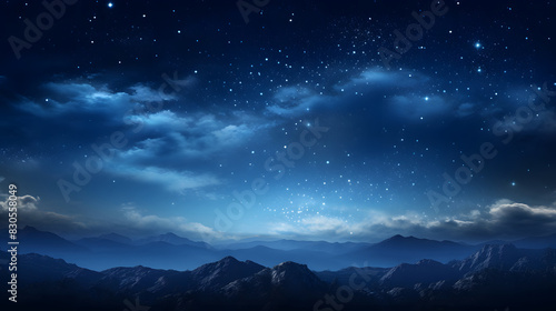 Wallpaper Mural Digital dark blue sky nebula abstract graphic poster background Torontodigital.ca