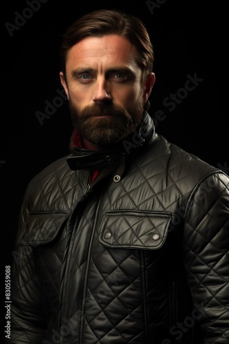 man with black leather jaket UHD Wallpapar photo