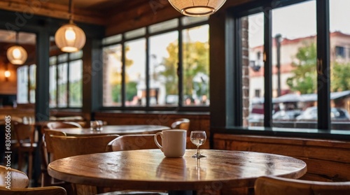 Dining table in the luxury restaurant