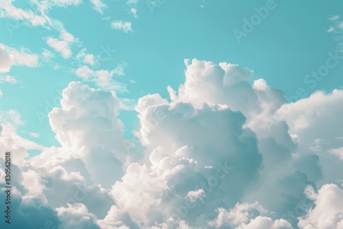 Abstract white cloud and blue sky in sunny day texture background.