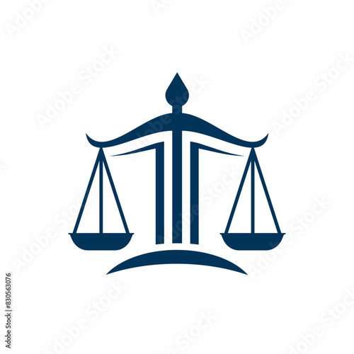 Law logo. Attorney, Law Firm, Legal Service, Justice , Judicial , Supreme court, Criminal and Lawyer logo and icon design vector. © Tareq Zamil