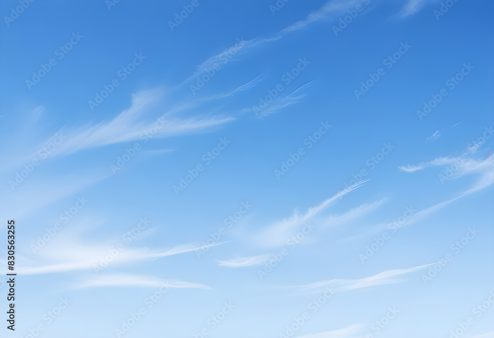 White clouds in blue sky background