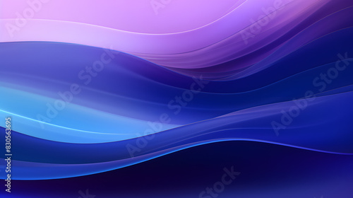 Digital purple blue wavy gradient curve abstract graphic poster PPT background