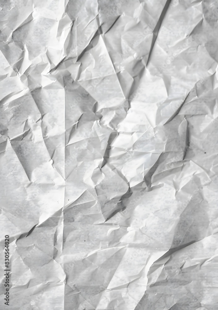 Obraz premium High-resolution halftone crumpled paper texture.