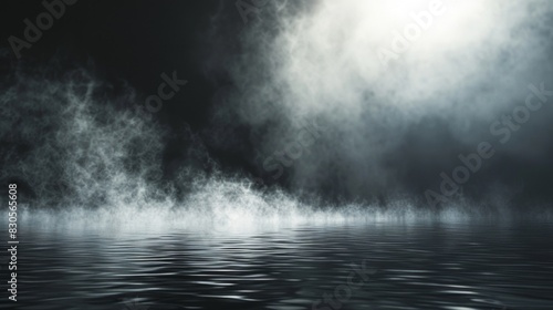 Mystical Foggy Lake - Generative AI