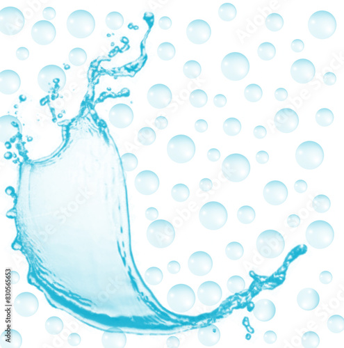 eau vague bulles