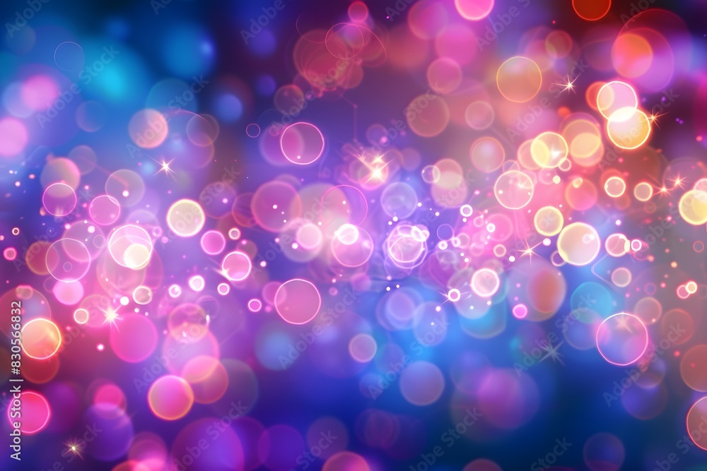 Illuminated bokeh background with a vibrant neon pattern. Illuminated bokeh background with a vibrant neon pattern.