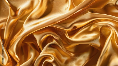 The digital artwork showcases the elegant golden fabric with a beautifully overlapping background image