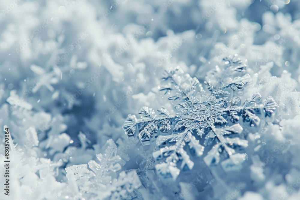 A snowflake is on top of a pile of snow. The snowflake is small and has a lot of detail. The snow is white and fluffy, and the snowflake is surrounded by it. The image has a peaceful and serene mood A snowflake is on top of a pile of snow. The snowflake is small and has a lot of detail. The snow is white and fluffy, and the snowflake is surrounded by it. The image has a peaceful and serene mood