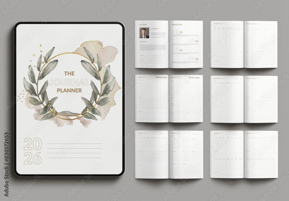 Planners Example Design Planner Design Template Stock Template | Adobe Stock