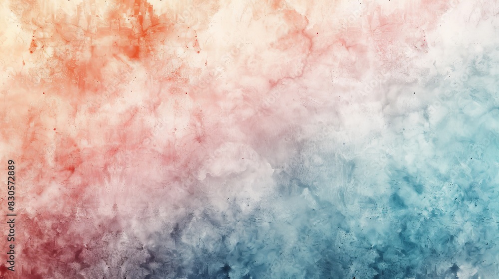 Obraz premium Bathed in a wash of soft pastels, this watercolor background whispers serenity, inviting viewers to relax and unwind