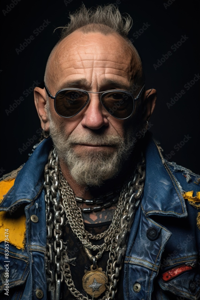 Obraz premium portrait of a fashionable man in a stylish dress