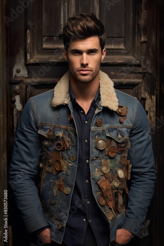 portrait of a fashionable man in a stylish dress