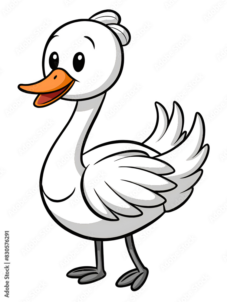 duck on white duck on white