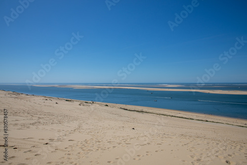 french Dune of Pilat tallest sand dune in Europe in La Teste-de-Buch Arcachon Bay in France