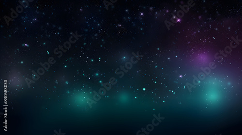 Digital dark green glitter starry sky abstract graphic poster background