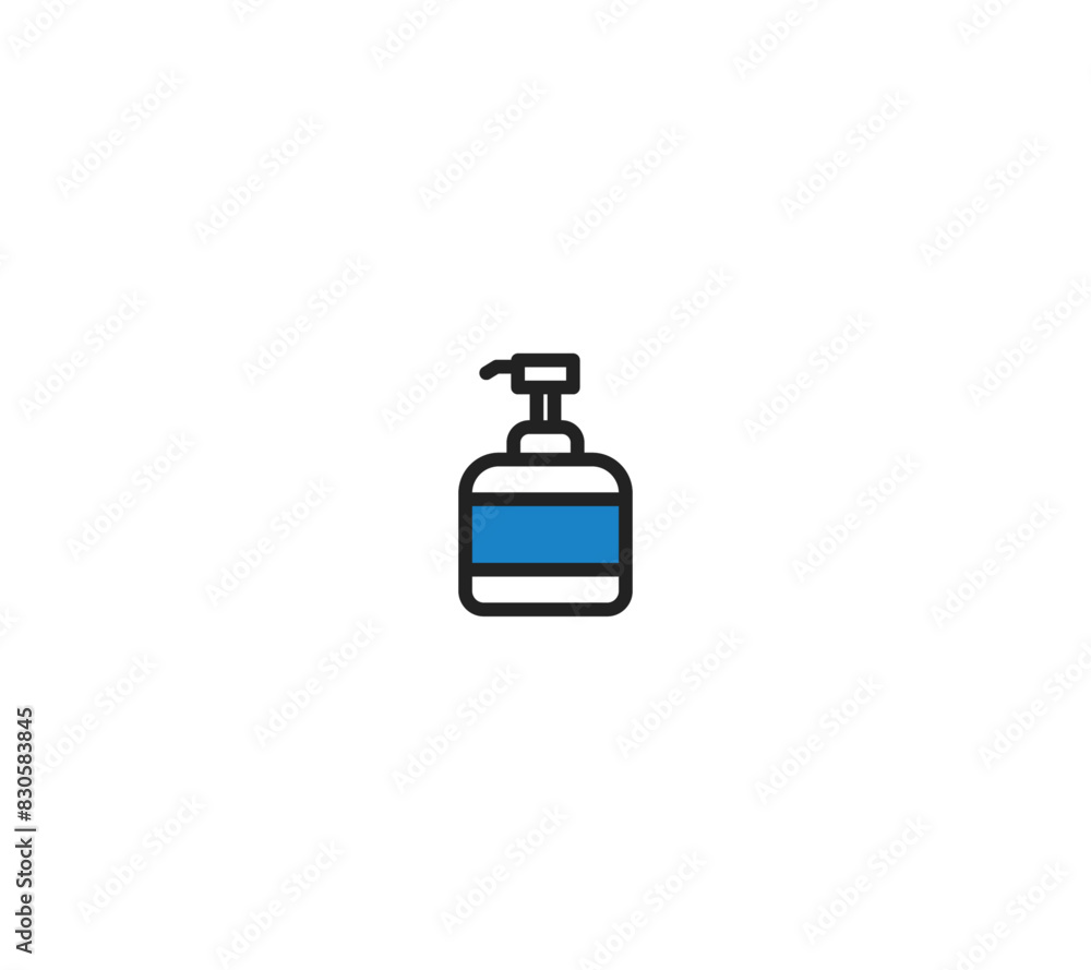 シンプルなポンプボトルのイラスト シンプルなポンプボトルのイラスト