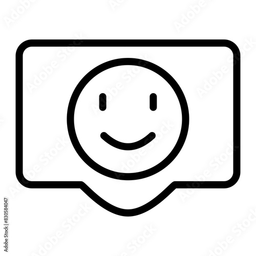 Satisfaction Vector Line Icon Design