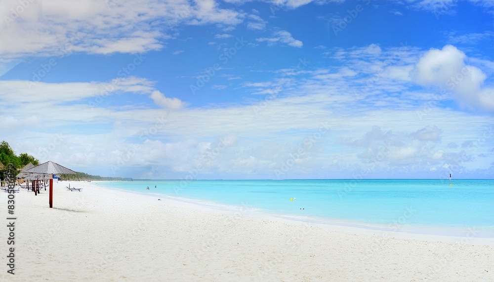 beautiful beach with white sand, clear blue water, and palm trees in the background. picturesque beach panorama, endless white sand, turquoise waves lapping the shore, beneath a vast blue sky beautiful beach with white sand, clear blue water, and palm trees in the background. picturesque beach panorama, endless white sand, turquoise waves lapping the shore, beneath a vast blue sky